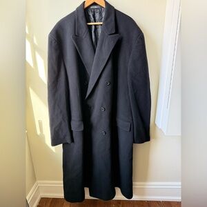 MOVIMENTO Long Double Breasted Coat Academia Classic Old Money Italy 58 XXL